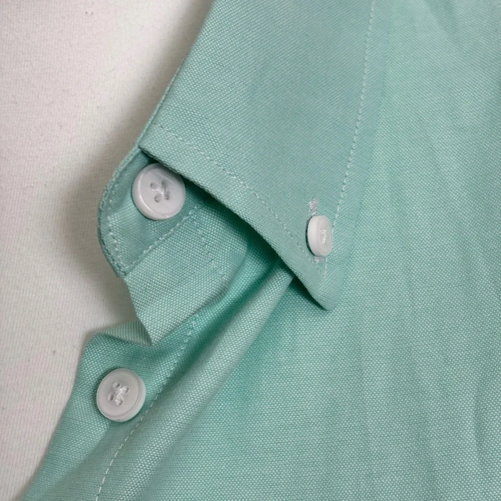 Mint Green Button Down Shirt - Picture 2 of 5
